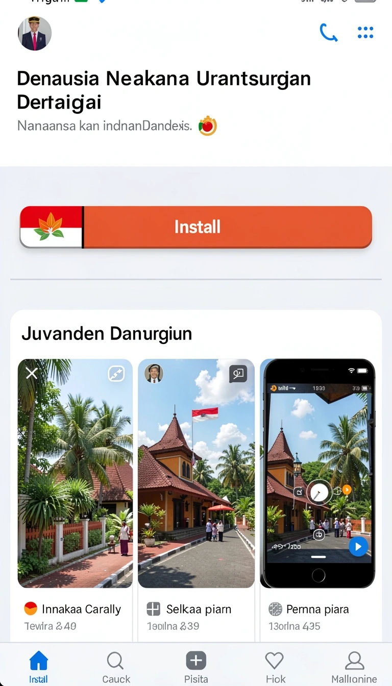 Tampilan utama aplikasi Review Aplikasi juara288 yang intuitif dan efisien.